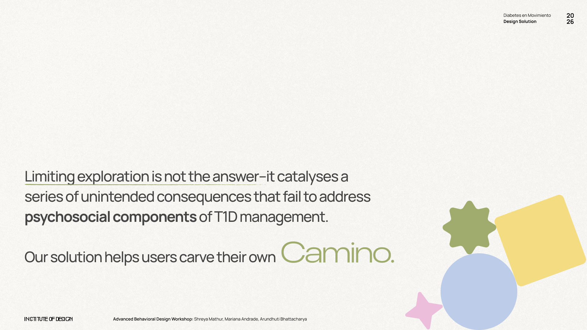 Closing slide — Limiting exploration is not the answer