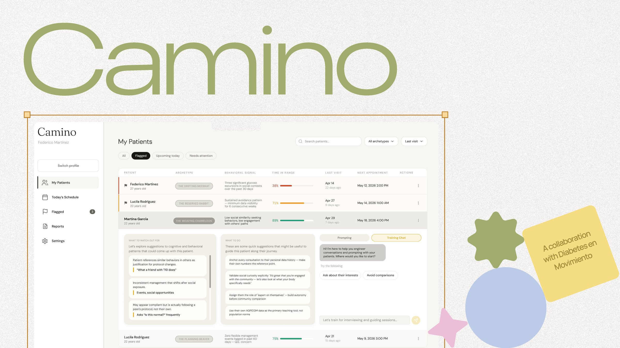 Camino — behavioral design solution for young adults with T1D