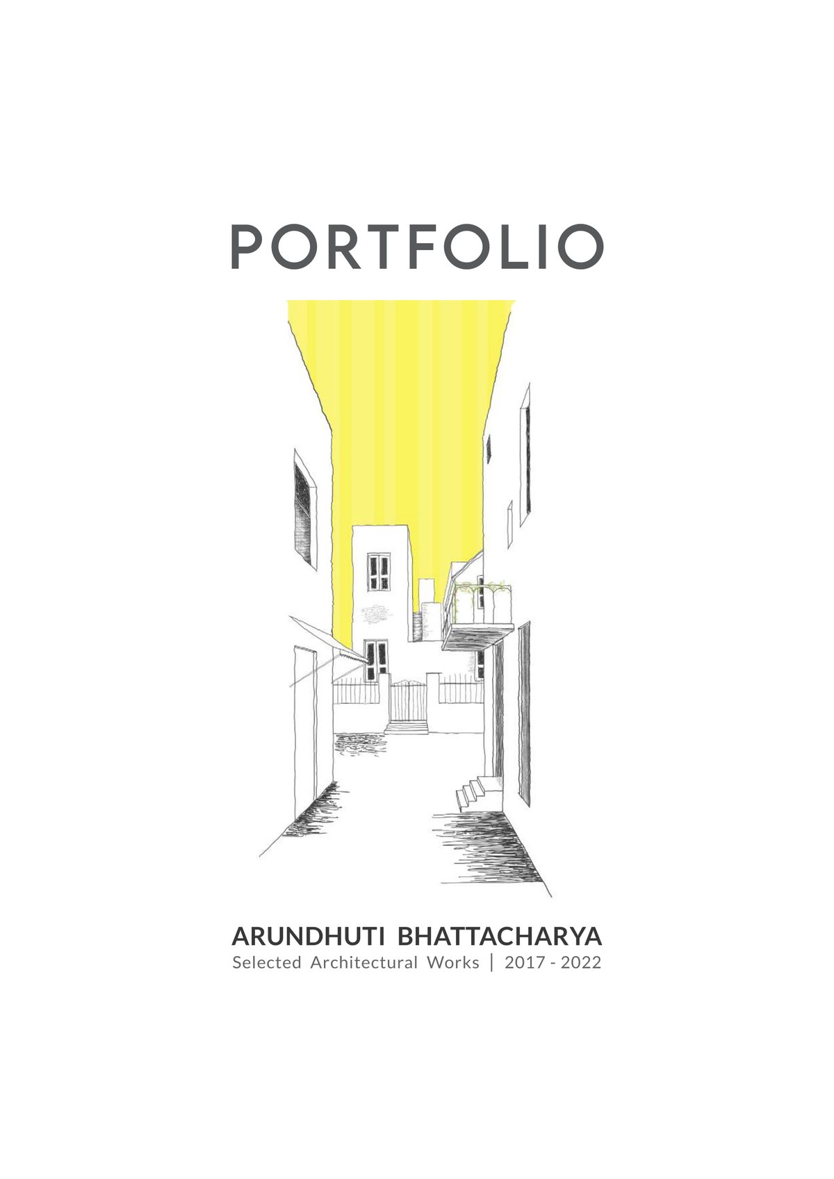 Architecture portfolio cover